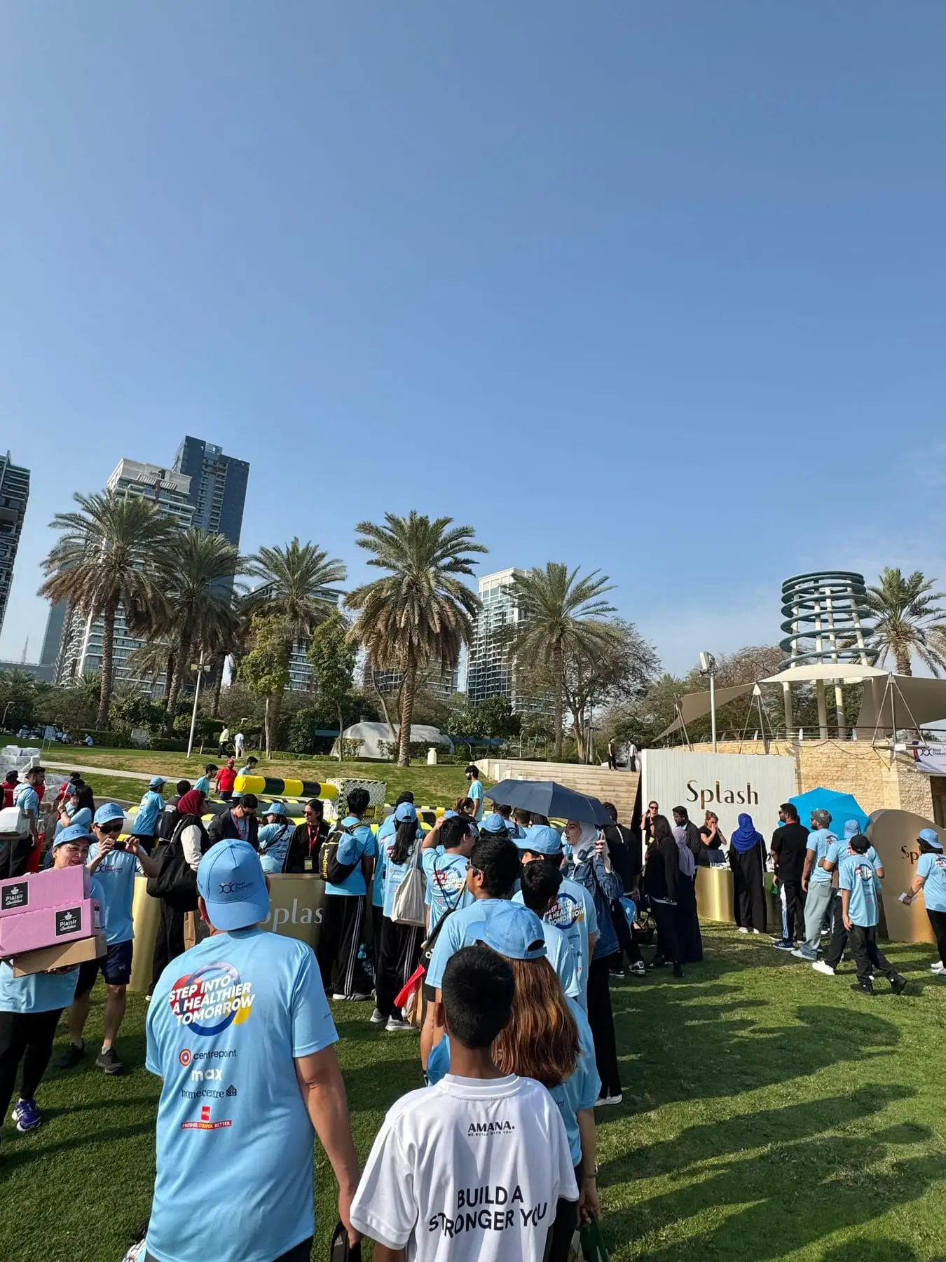 Public park event environment